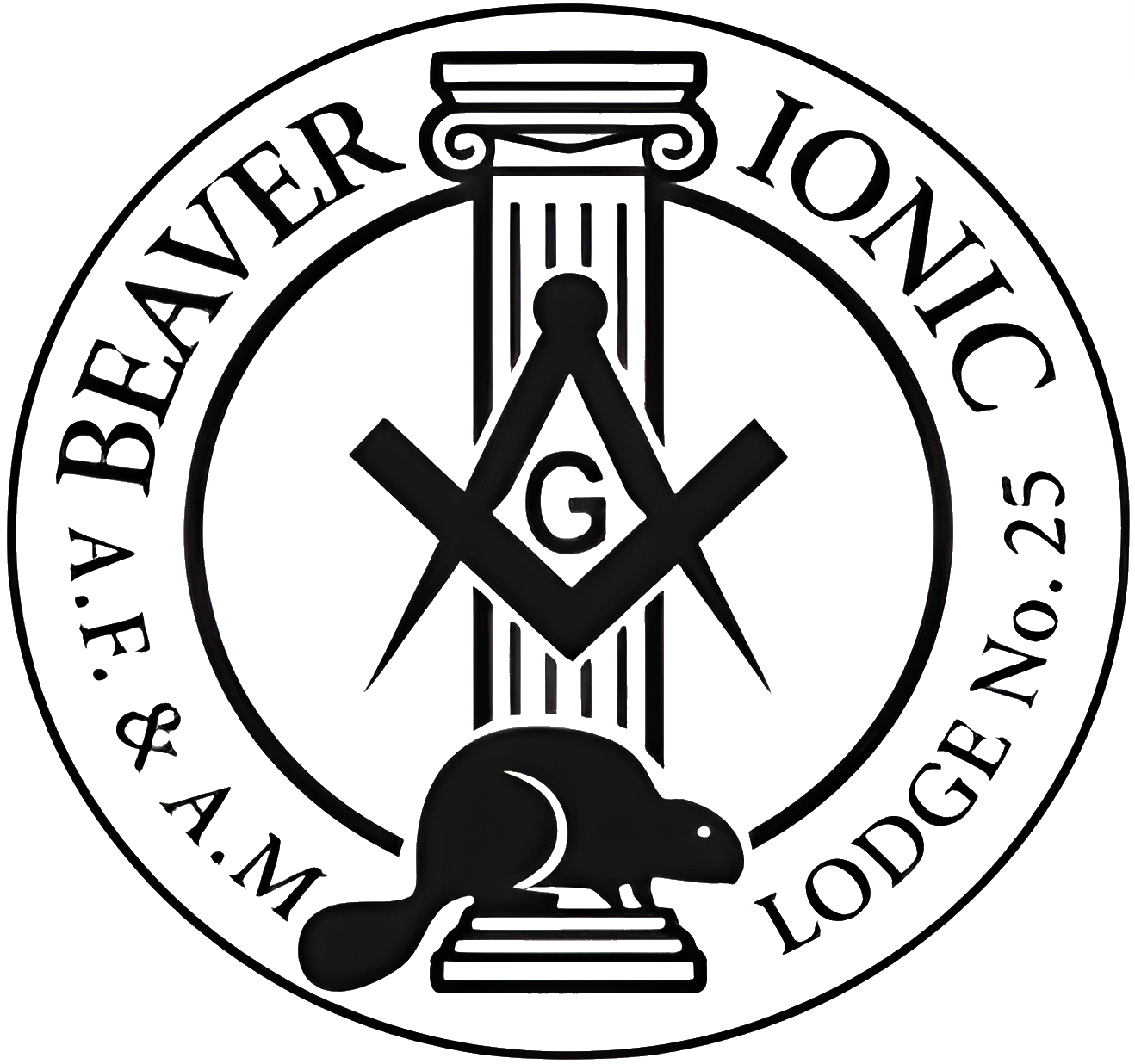 Beaver Ionic Lodge No. 25 Logo